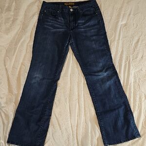Seven7 Dark Blue Jeans with back floral pockets